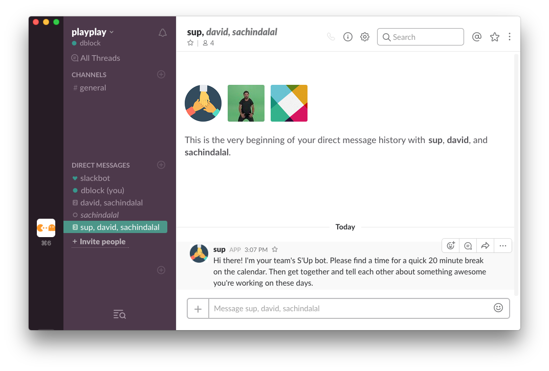 Introducing S Up For Slack Teams Code Dblock Org Tech Blog