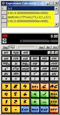 Expression Calculator 2.43 for Windows