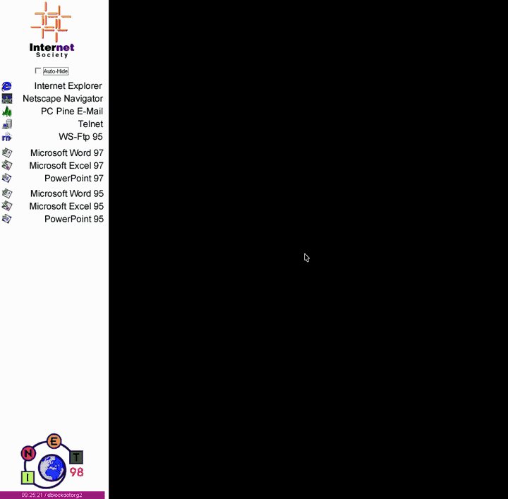 The Inet 98 Launcher running under Wine on macOS